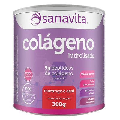 Colágeno Hidrolisado em pó Sanavita 300g Neutro-4